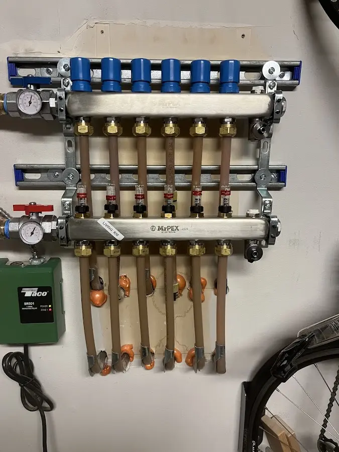 Plumber performing Gas Line Installation at a residential property in Frisco